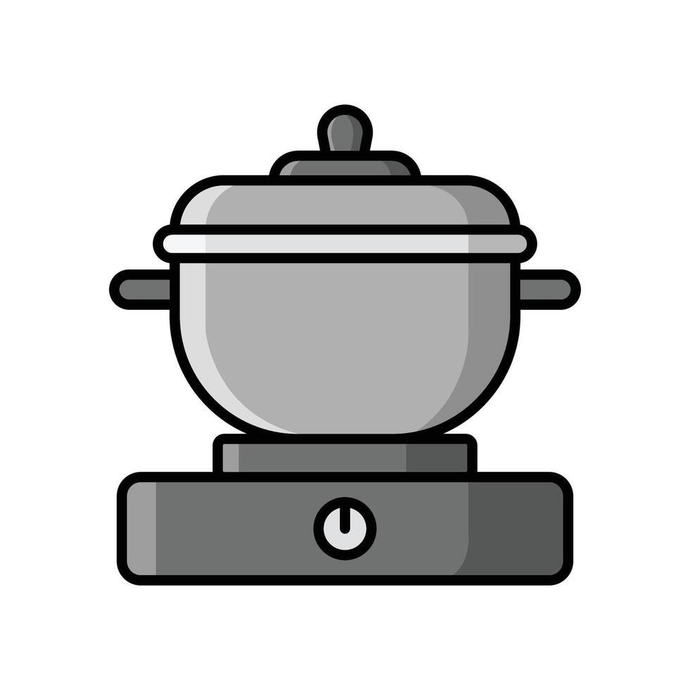 cooking pot icon design template simple and clean vector