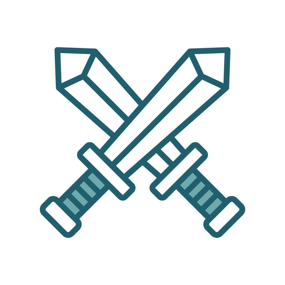 Magic Sword Icon Representing Power and Mysticism vector