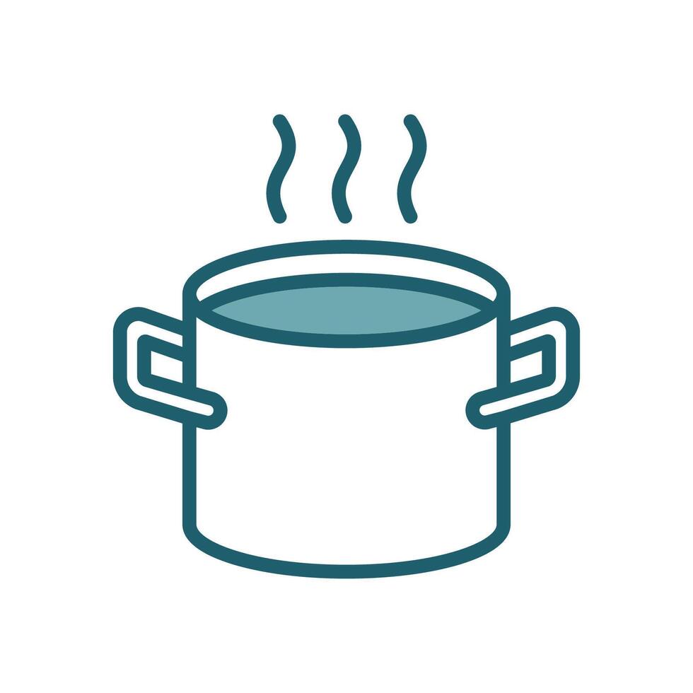 cooking pot icon design template simple and clean vector