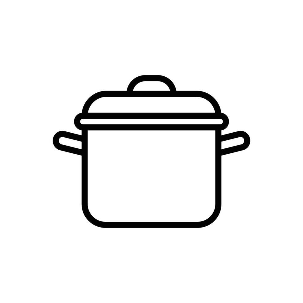 cooking pot icon design template simple and clean vector