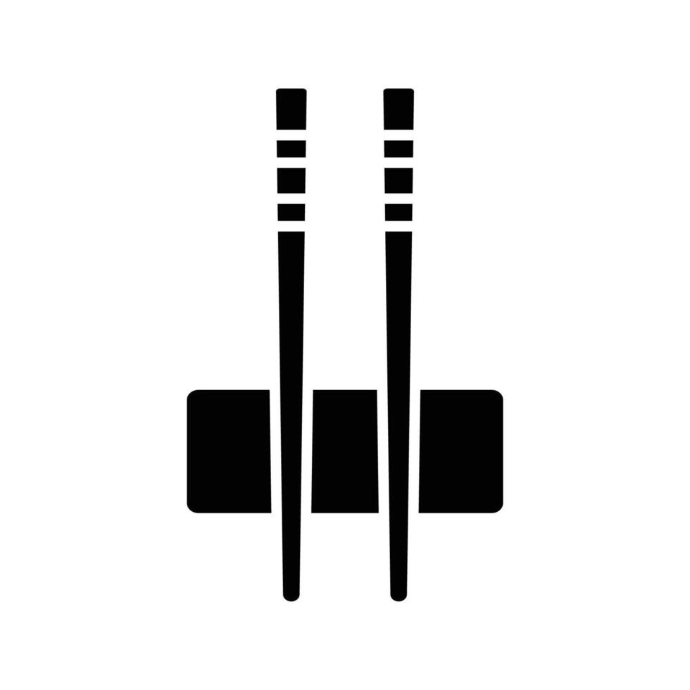 Eco Friendly Chopsticks Icon Supporting Sustainability vector