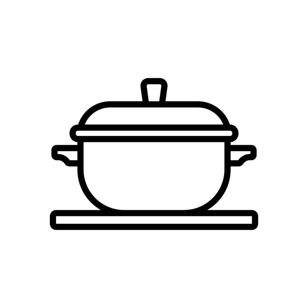 cooking pot icon design template simple and clean vector