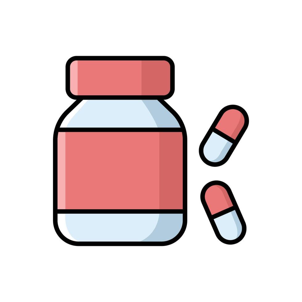 Vitamins Supplements Icon Essential for Health and Wellness vector
