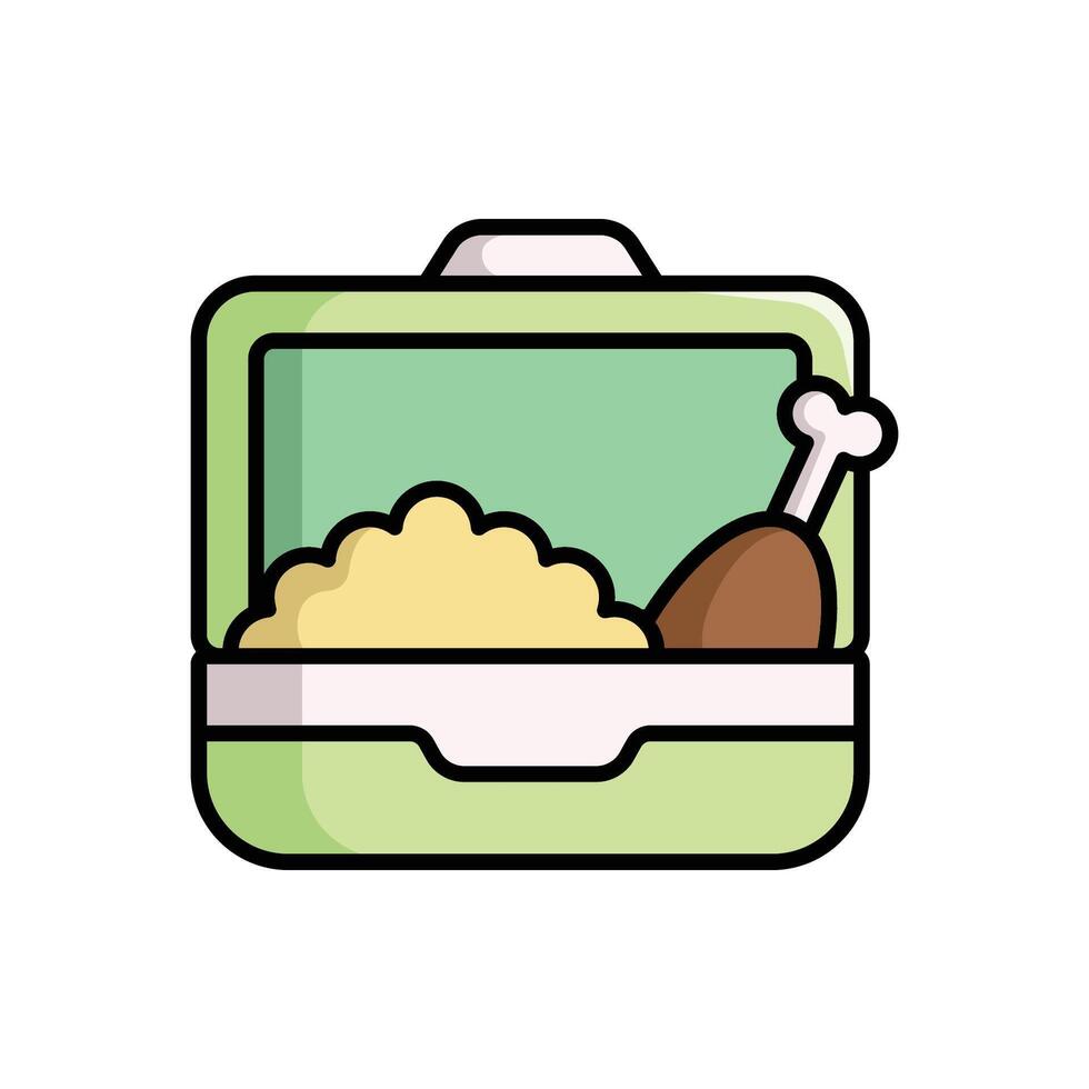 Eco Friendly Lunchbox Icon Supporting Sustainability vector