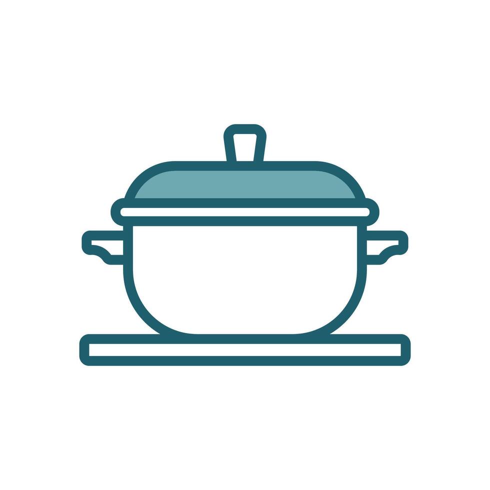 cooking pot icon design template simple and clean vector
