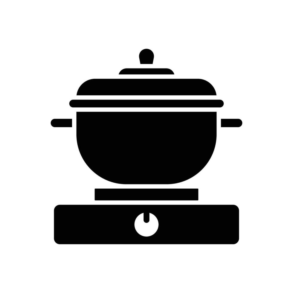 cooking pot icon design template simple and clean vector