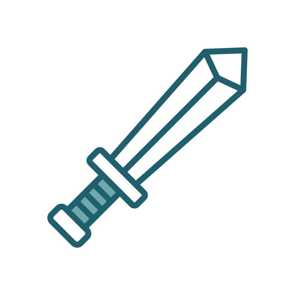 Sword Icon Legendary and Majestic Style vector