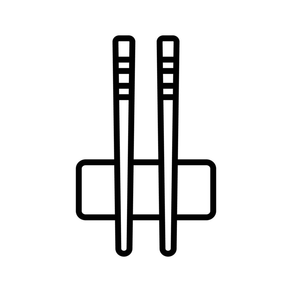 Modern Chopsticks Icon Stylish and Unique Design vector