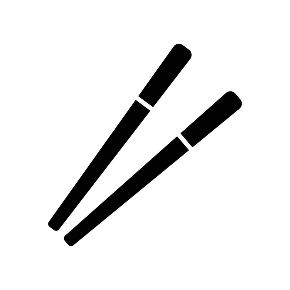 Wooden Chopsticks Icon Natural and Timeless Look vector