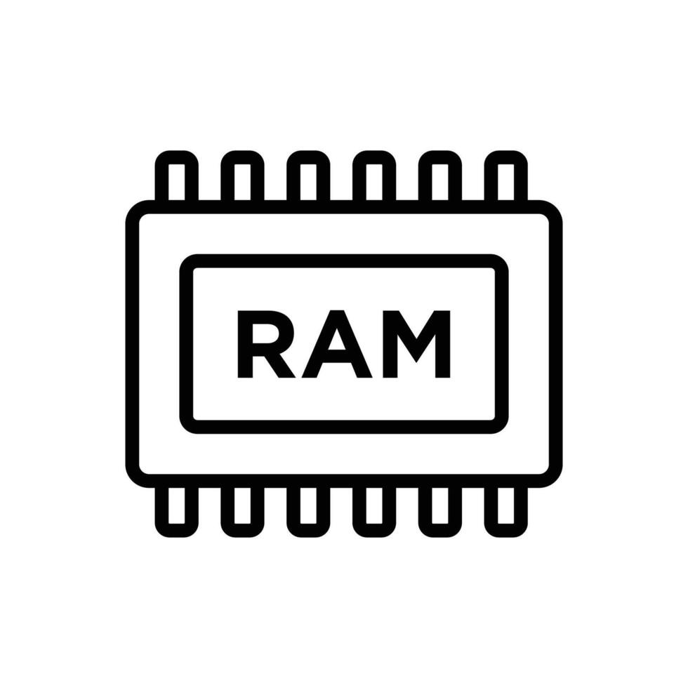 RAM Icon Eye Catching Visuals for Creative Projects vector
