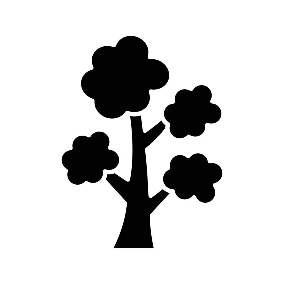 Realistic Tree Icon High Detail for Outdoor and Nature Projects vector