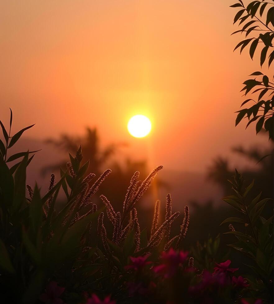 sun set sky photo