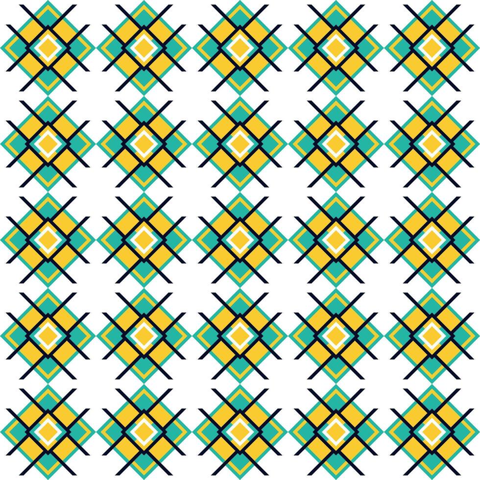 Colorful Geometric Seamless Pattern Design. vector