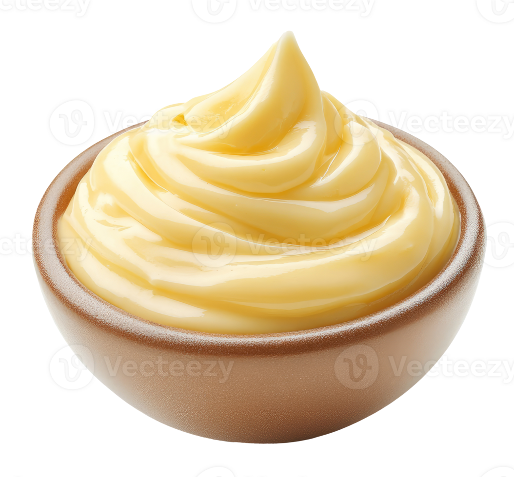 Bowl with mayonnaise png