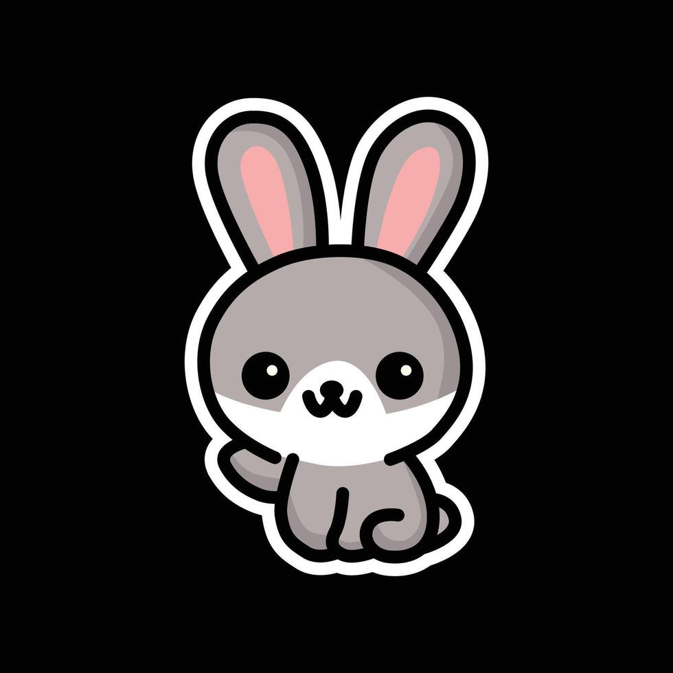 cute rabbit bunny illustration vector