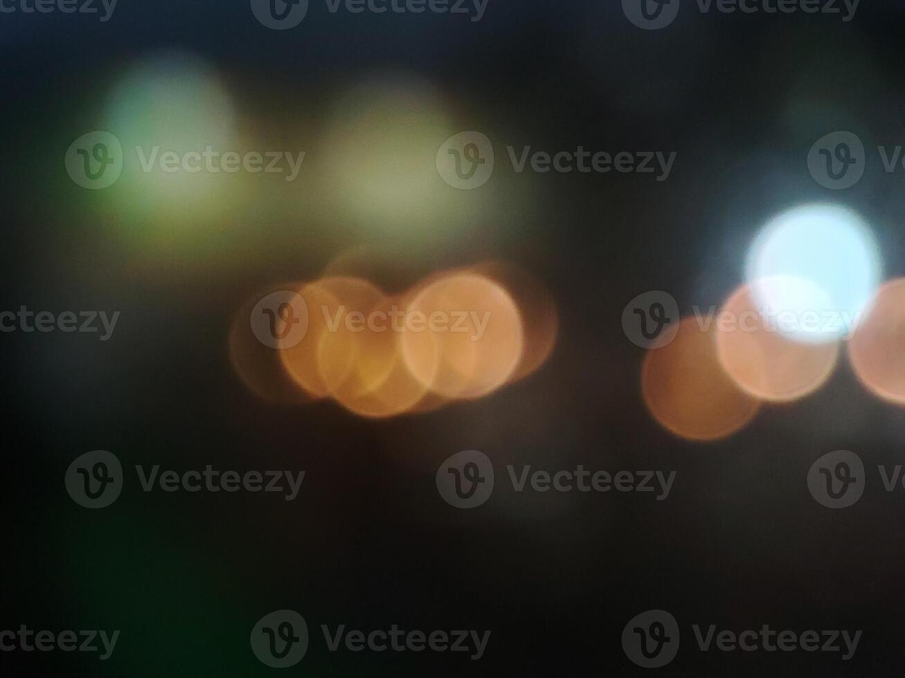 Abstract Bokeh Lights in Evening Setting. photo