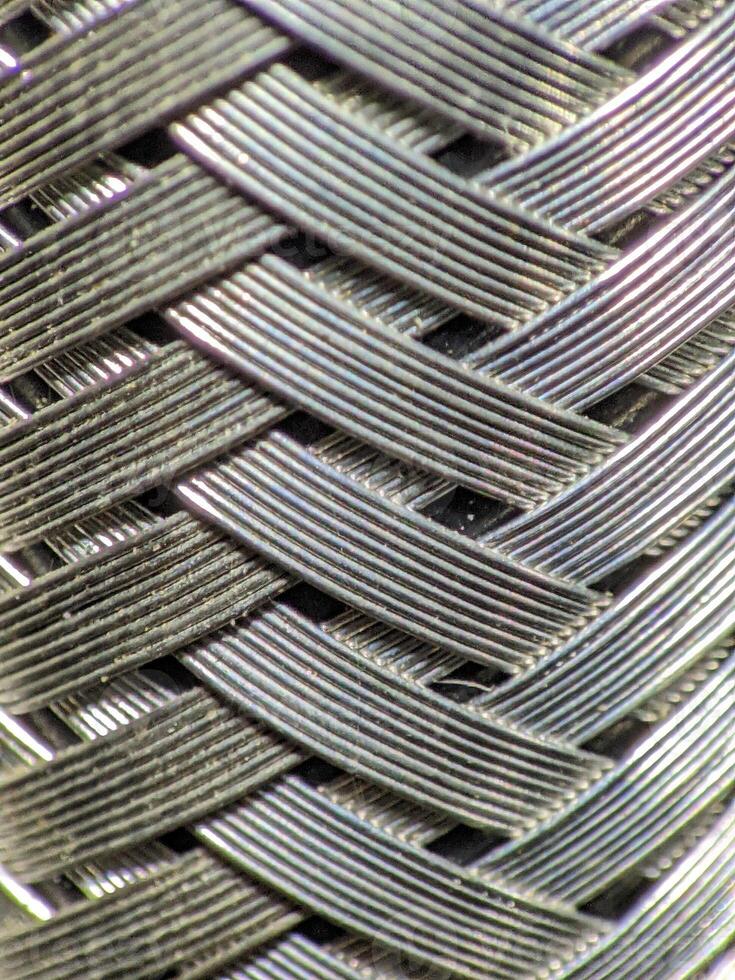 Blur Intricate Metallic Weave Pattern photo