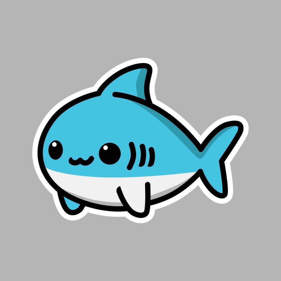 Cute shark Illustration vector