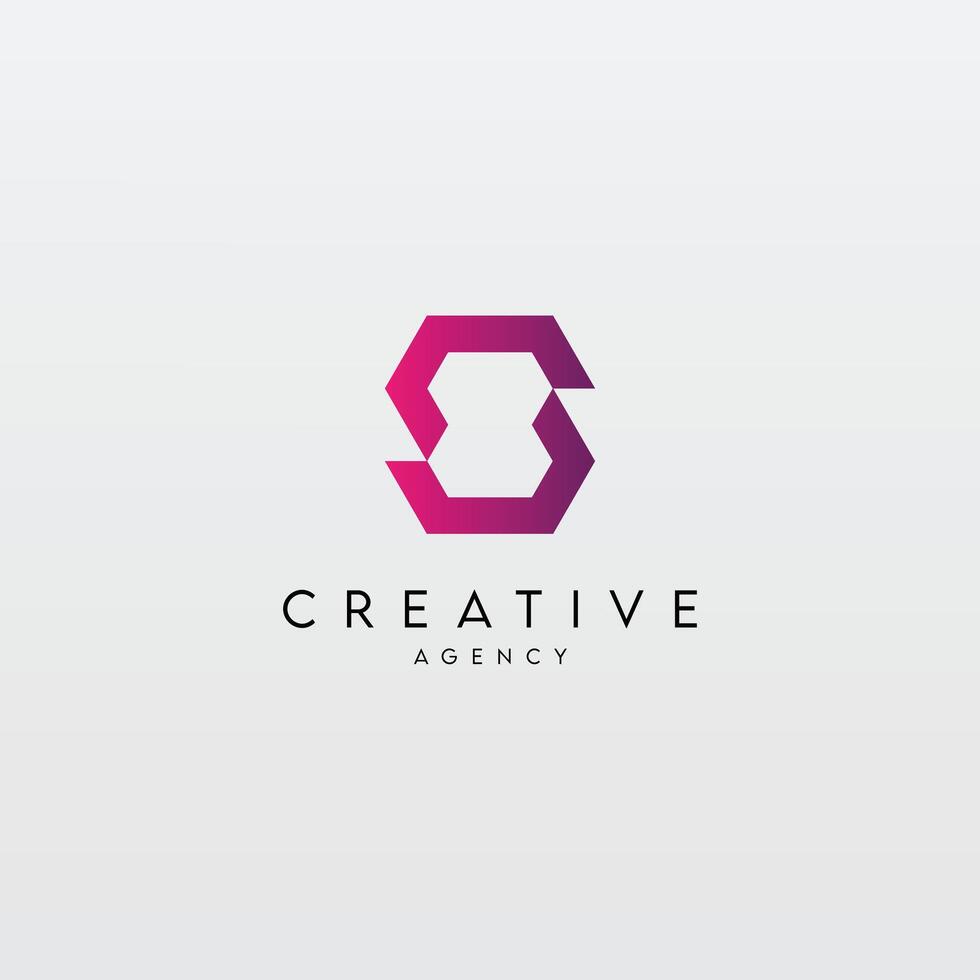 Abstract initial letter S logo design template - . vector