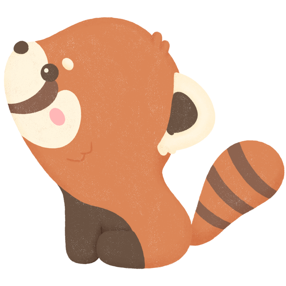 red panda cute cartoon png