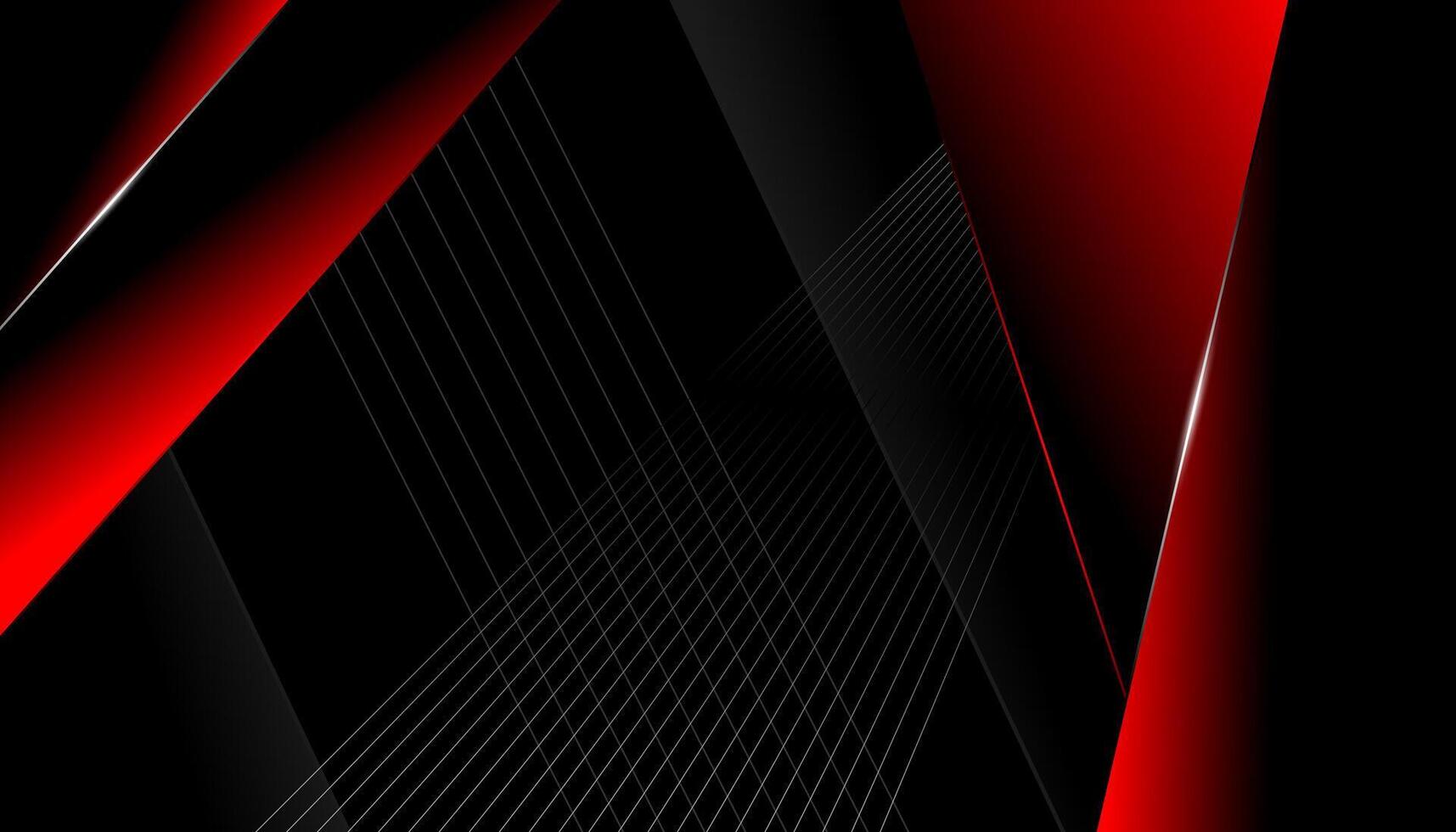 Abstract Geometric Design in Red and Black vector