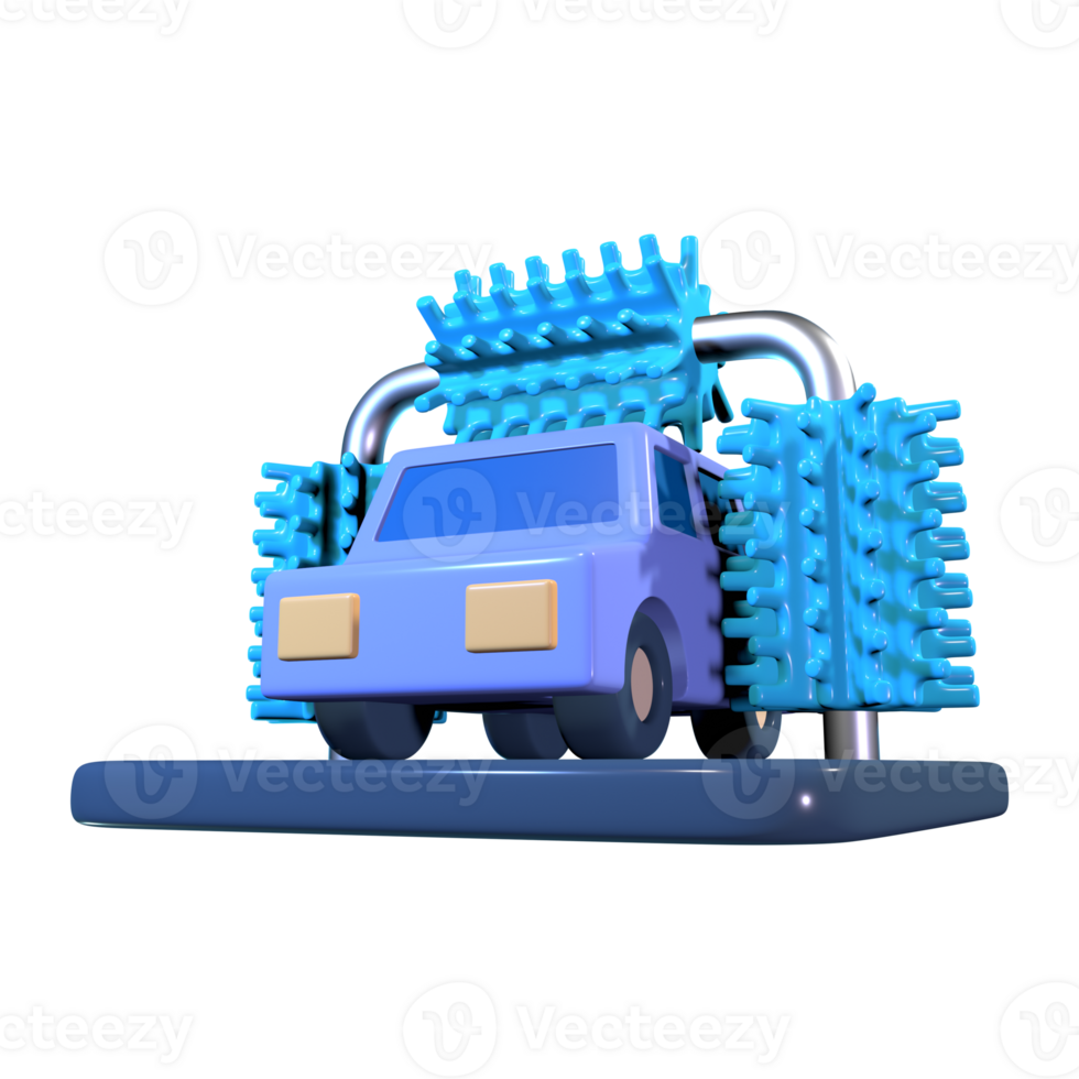 Car Wash 3D Illustration Icon png