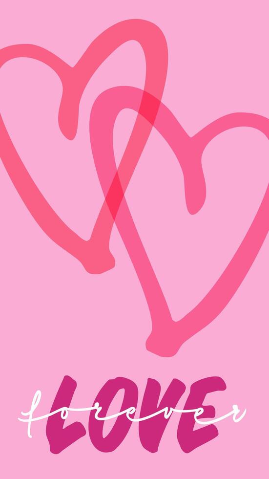 This Love graphic with a handwritten heart is perfect for special occasions like Valentine's Day, weddings, or Mother's Day. Ideal for print or digital creative projects. vector