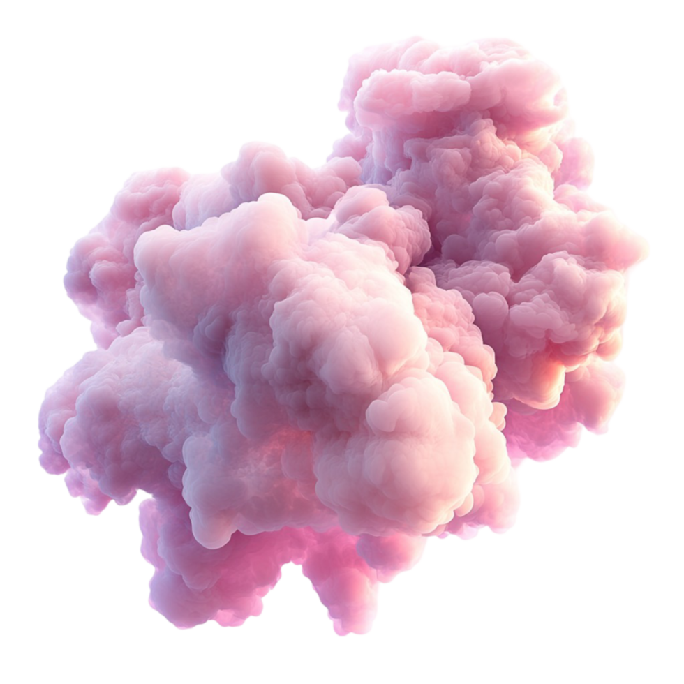 Light Pink and Purple Cloud Illustration png