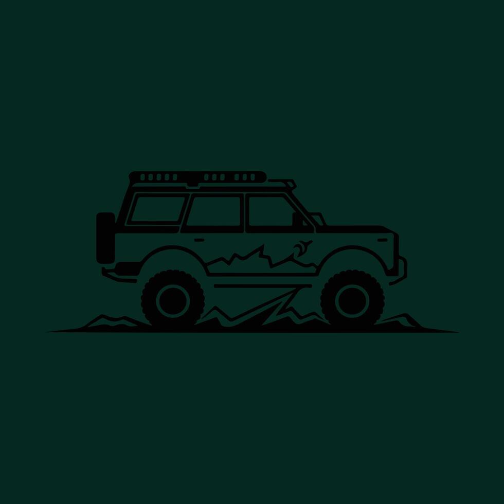 Rugged Off Road Vehicle Design vector