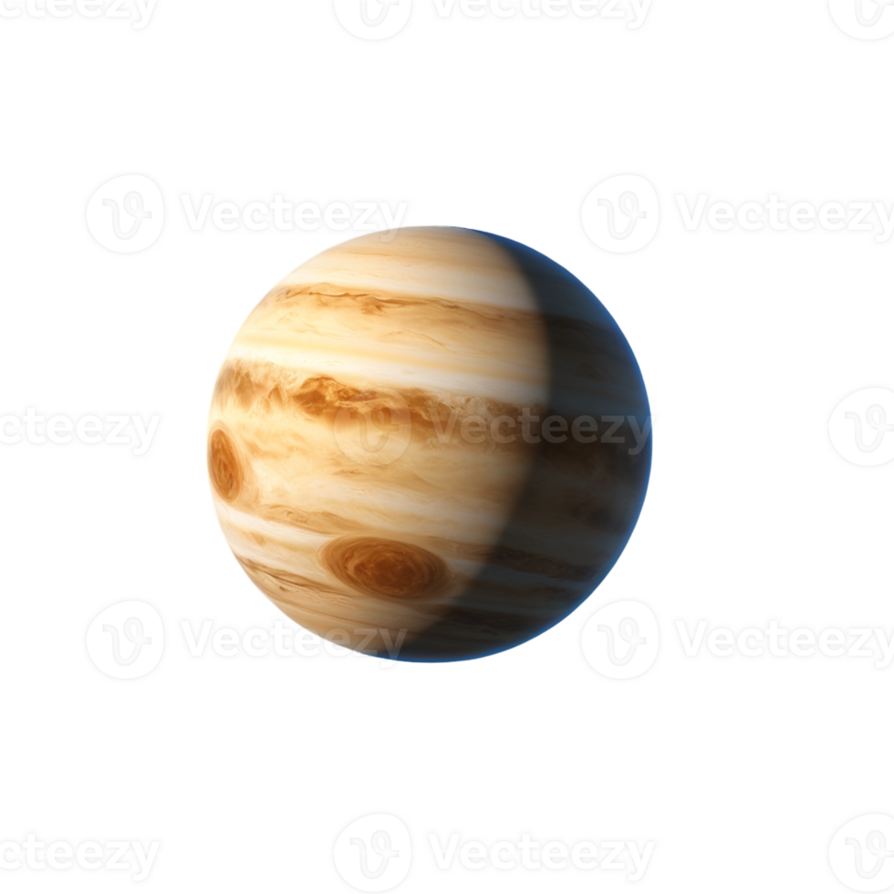 A colorful and stylized planet with a transparent background, perfect for futuristic or cosmic-themed designs. png