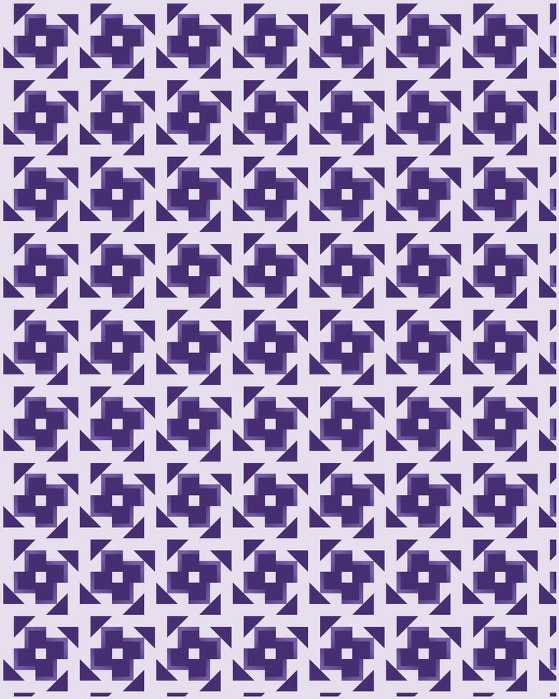 Purple geometric box pattern design in the shape of a propeller. vector