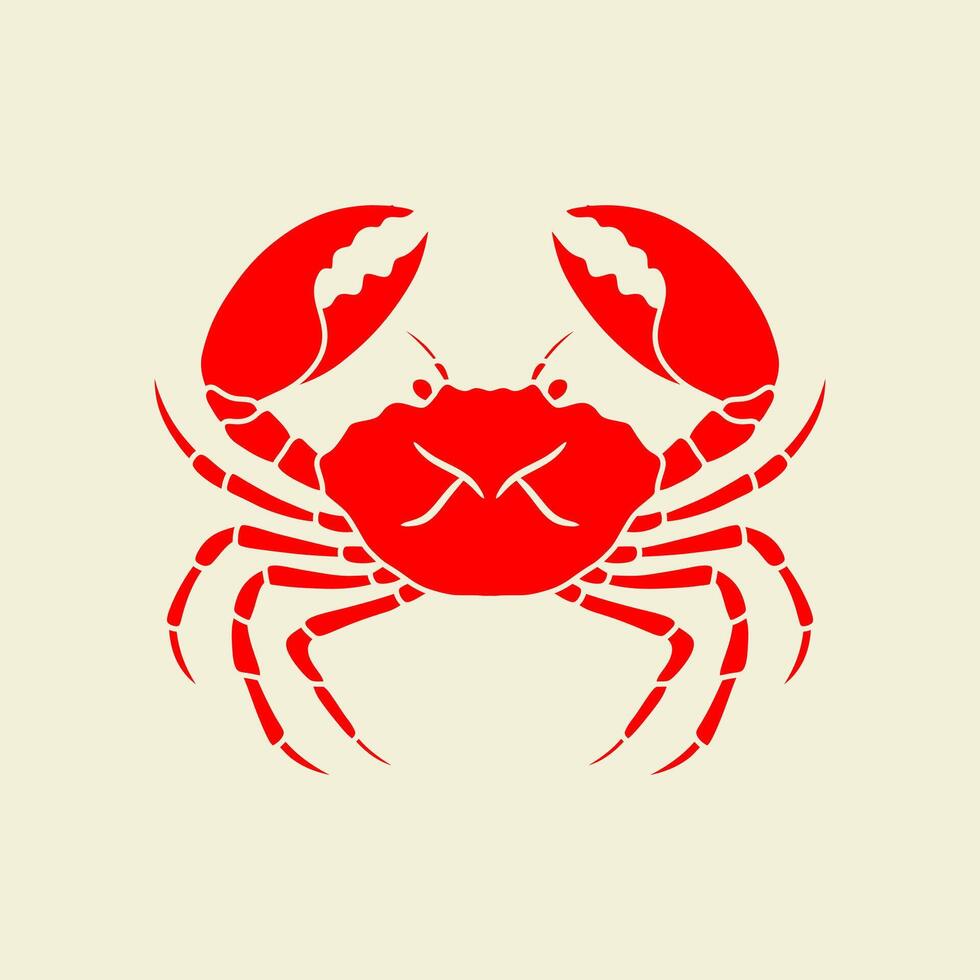 crabs logo, icon, art silhouette crab vector