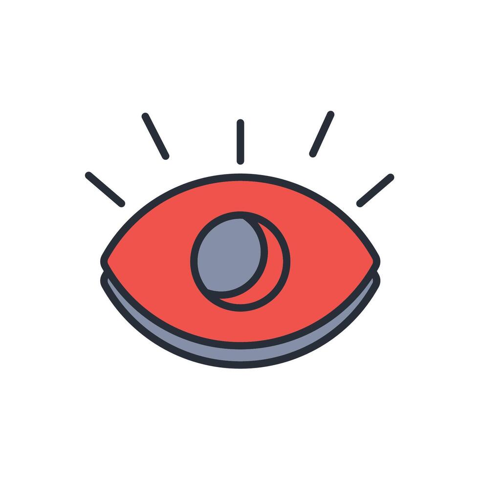 Vision icon. .Editable stroke.linear style sign for use web design,logo.Symbol illustration. vector