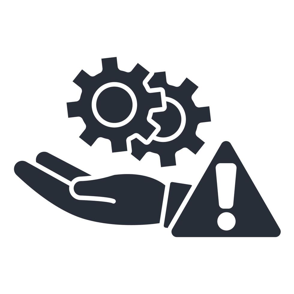 Risk management icon. .Editable stroke.linear style sign for use web design,logo.Symbol illustration. vector