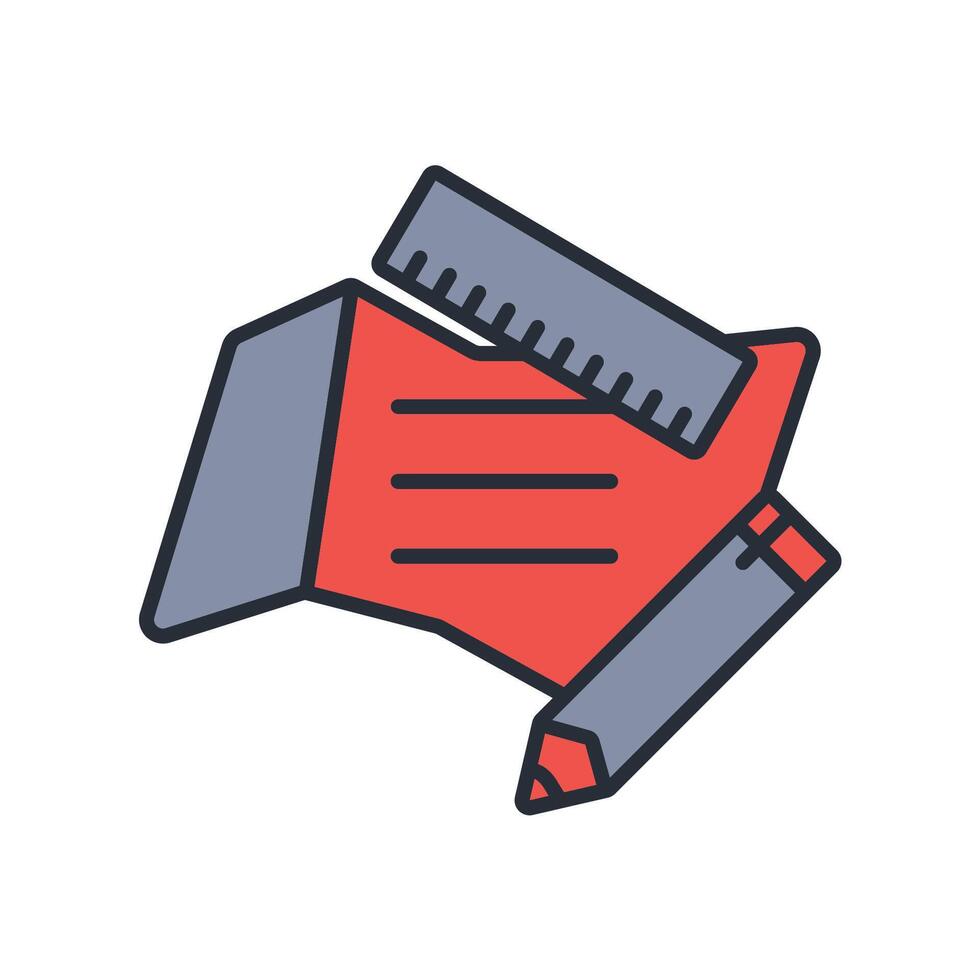 drafting icon. .Editable stroke.linear style sign for use web design,logo.Symbol illustration. vector