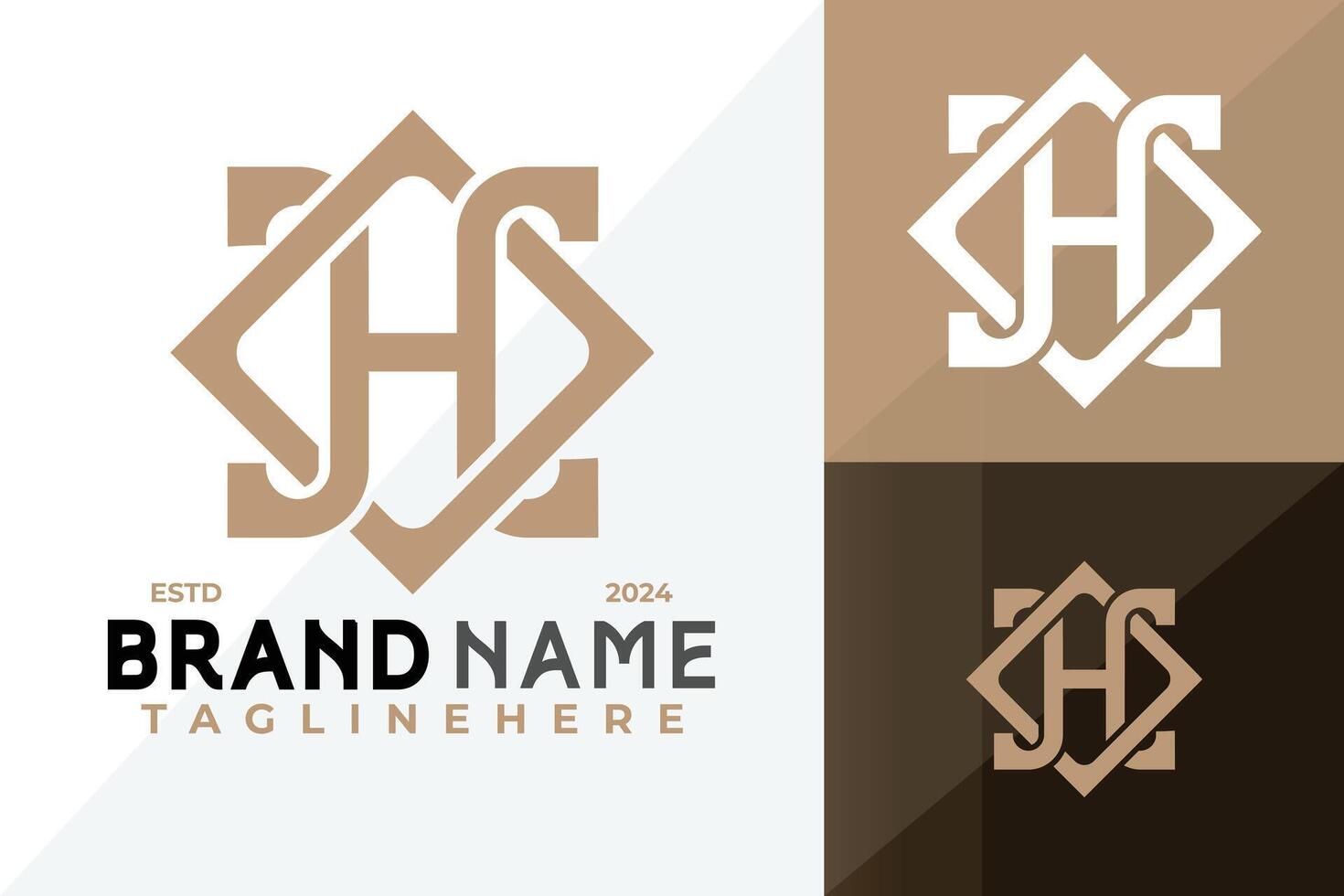 Letter H Fashion Logo Icon Design Illustration vector