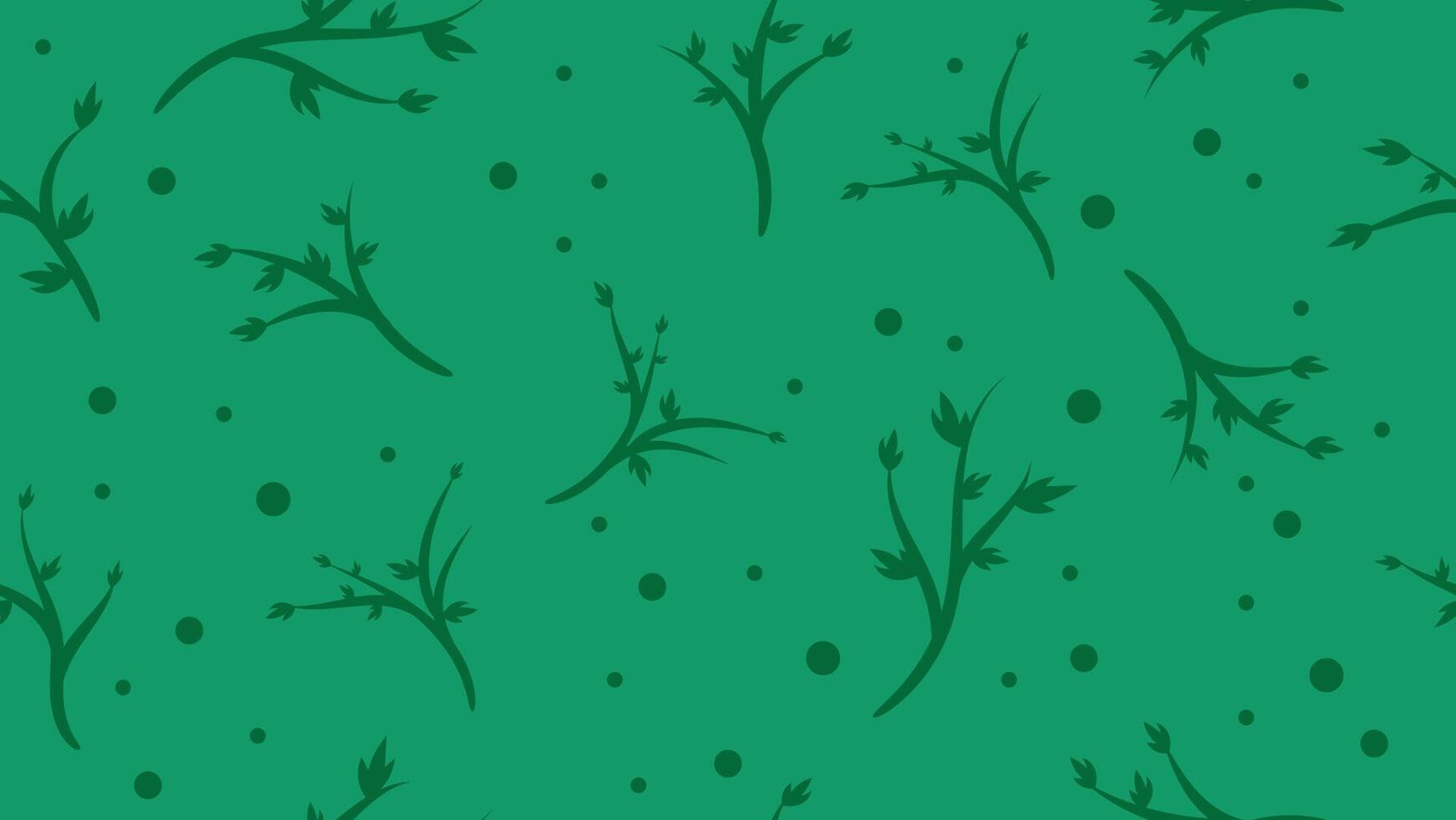 abstract green branch seamless pattern background vector