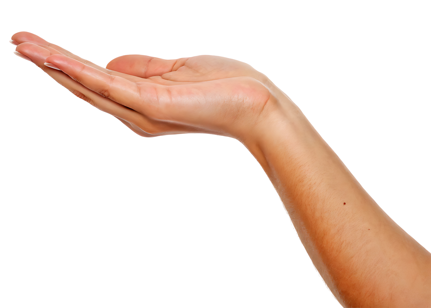 A woman's hand with the palm facing upwards, as if offering or presenting something png