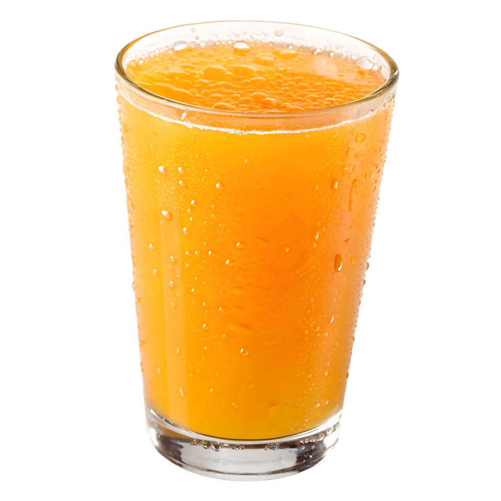 A glass of fresh orange juice png