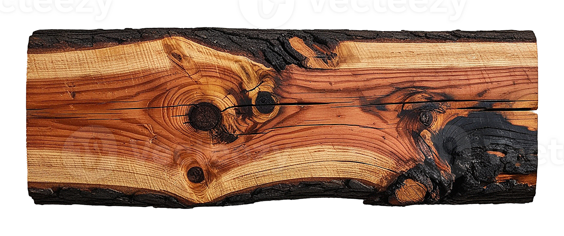 Creative rustic wood plank slab design with textured log, polished hardwood, and rustic hardwood details. png