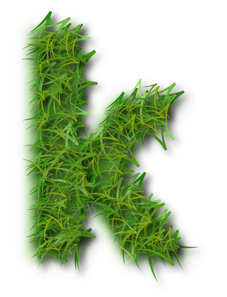 Grass alphabet - screenshot png