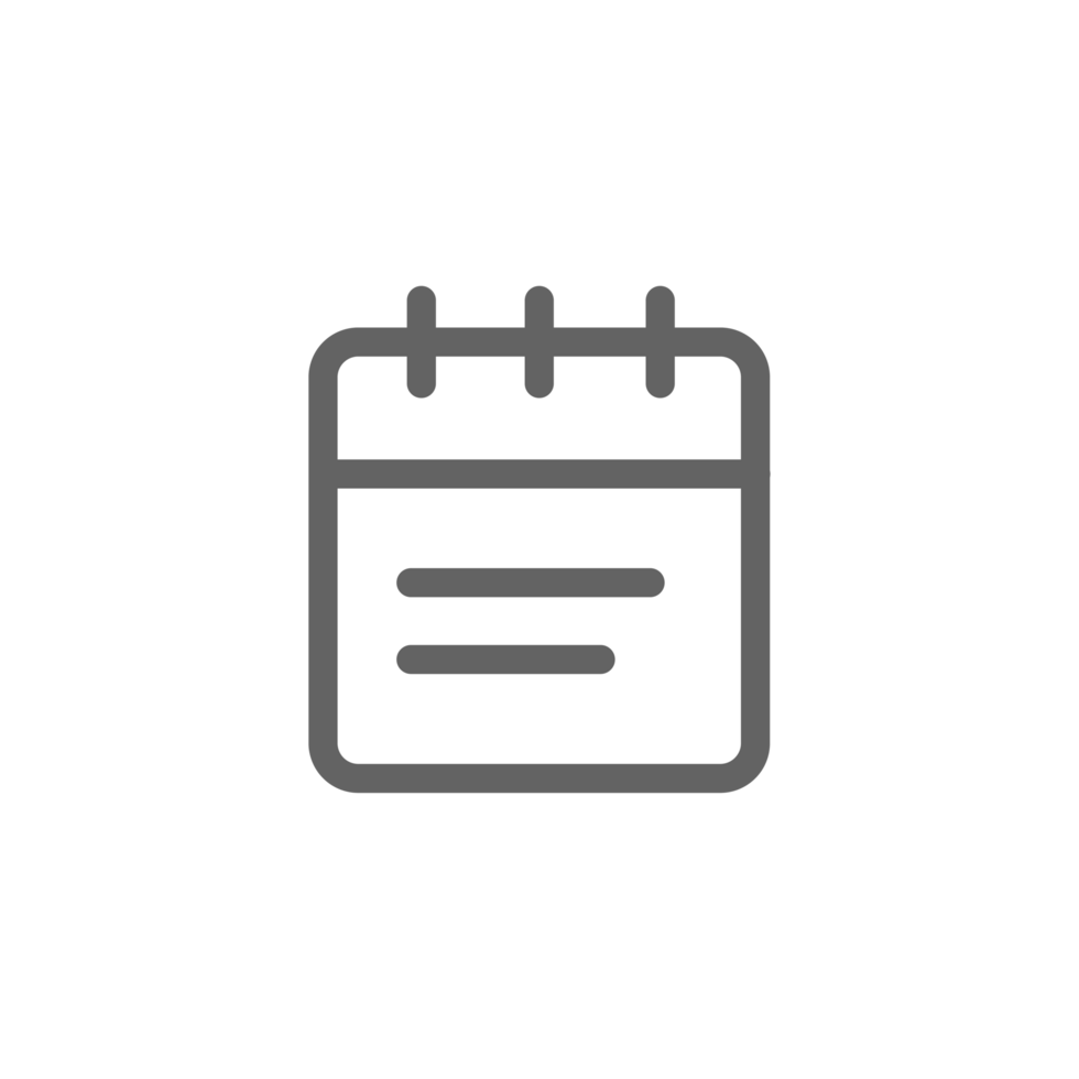 White Calendar Icon png