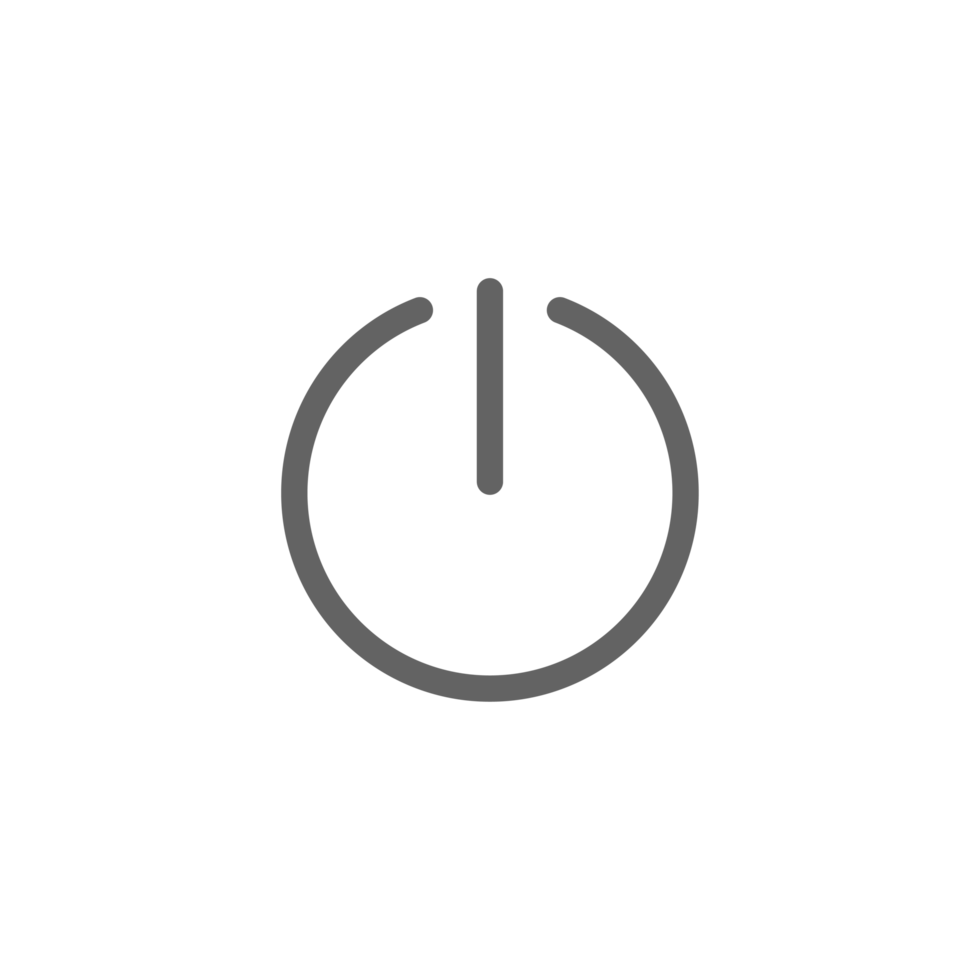 Power Button Line Icon png