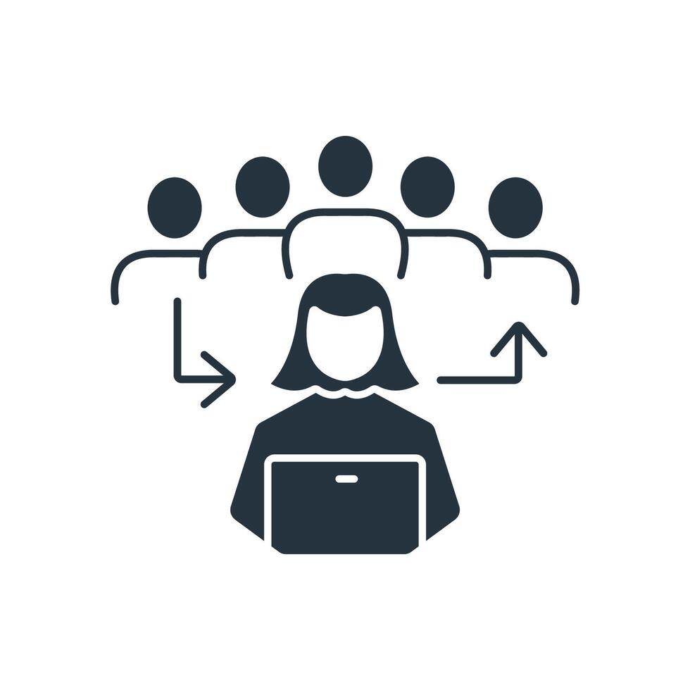 community connection icons symbol elements for infographic web vector