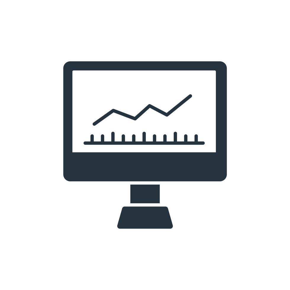 Monitoring icons symbol elements for infographic web vector