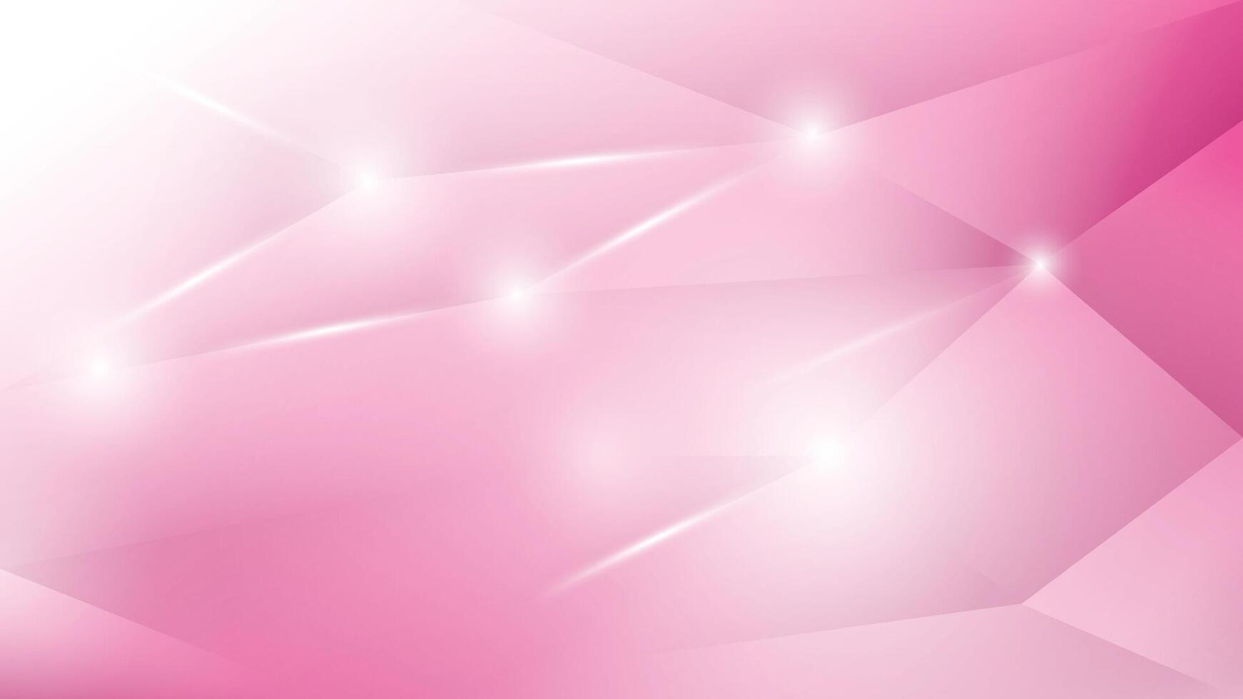 Abstract white and pink color, modern design stripes background with low poly pattern and futuristic light. illustration. vector
