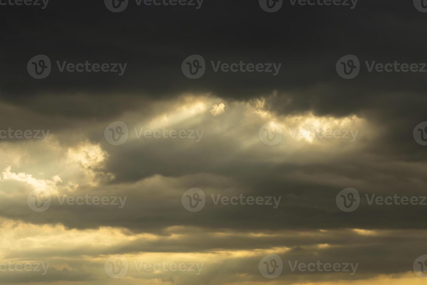 The cloud in rain season with sunlight. photo