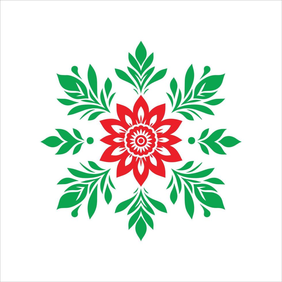 Flower icon Design In Silhouette Illustration vector