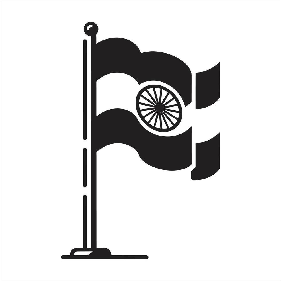 India flag icon illustration vector