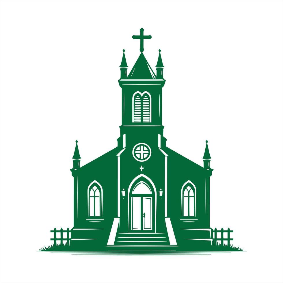 Christian Church icon vector